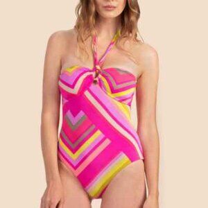 🌸💛Trina Turk Waltz bandeau Swimsuit Sz 6 NWT$162💛🌸